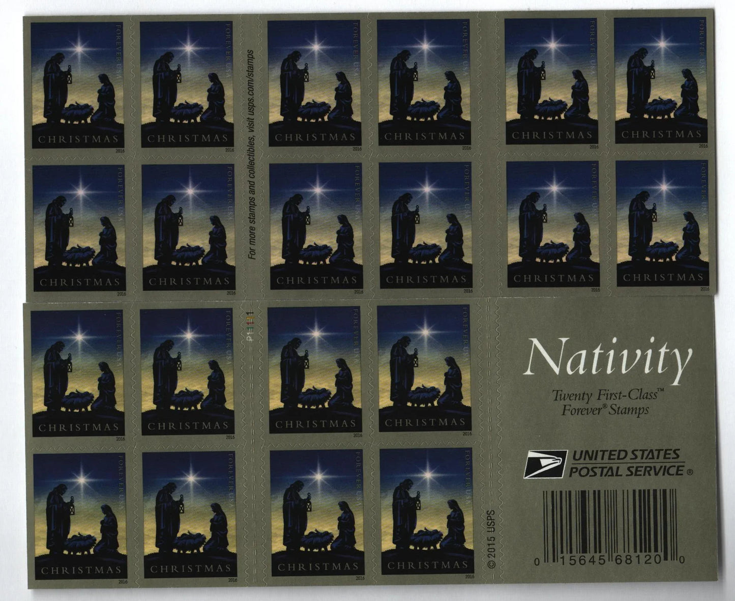 Traditional Christmas: Nativity Forever Stamps