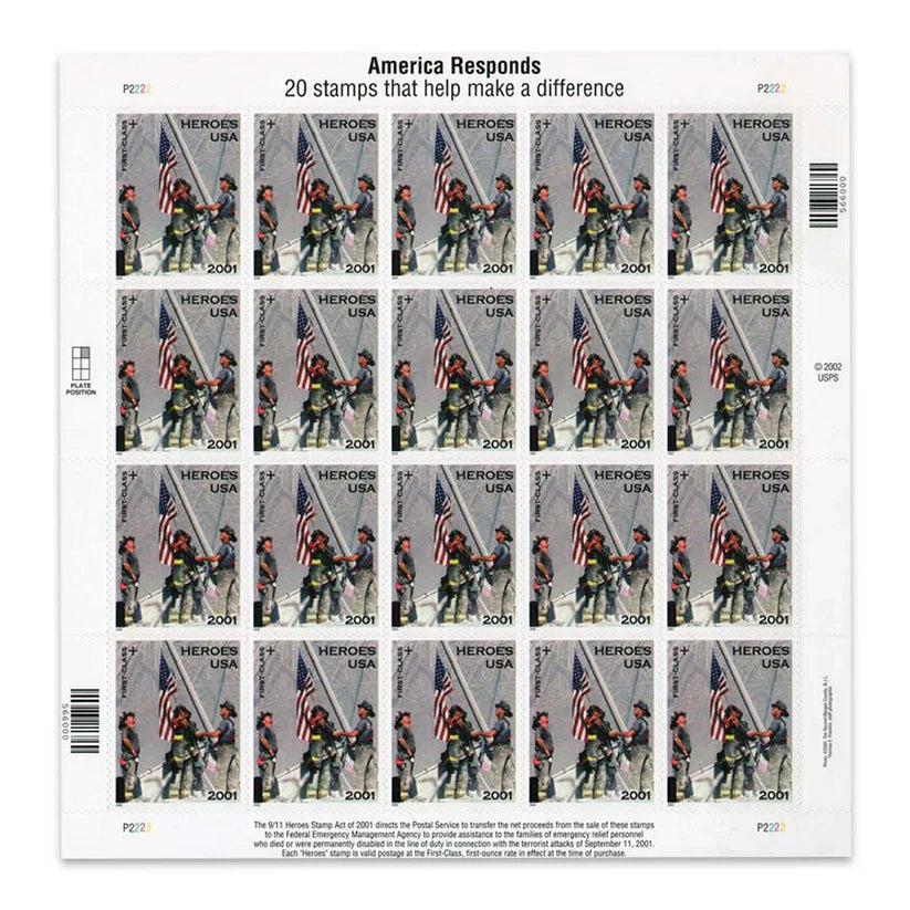 2001 US America Responds First Class Forever Stamps