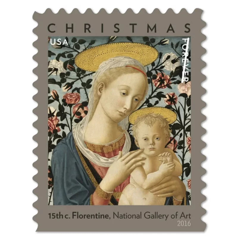 Florentine Madonna and Child Christmas Forever First Class Postage Stamps