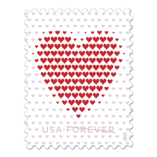 Made of Hearts Forever First Class Postage Stamps