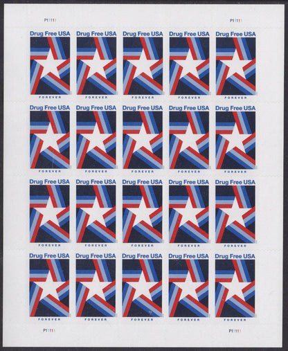 Drug Free Forever First Class Postage Stamps