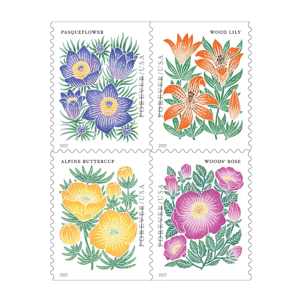 Mountain Flora Forever First Class Postage Stamps