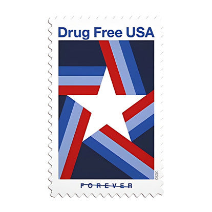 Drug Free Forever First Class Postage Stamps
