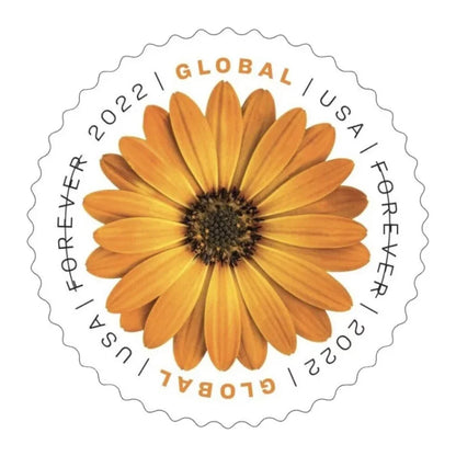Global African Daisy International First Class Forever US Postage Stamps