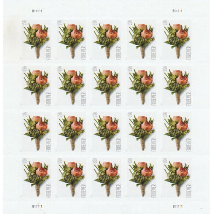 Celebration Boutonniere Forever Postage Stamps