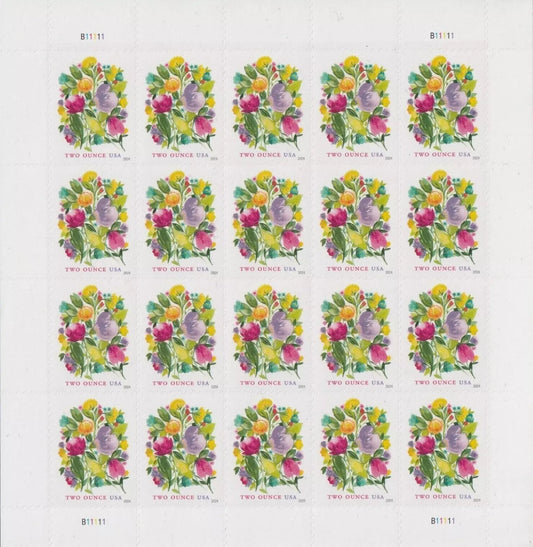 Wedding Blooms Two Ounce Forever First Class Postage Stamps