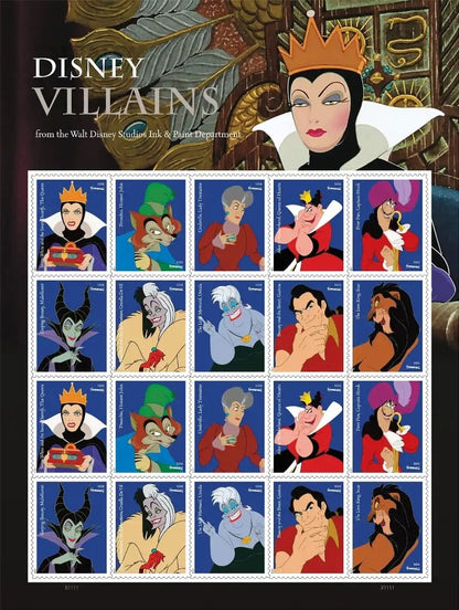 Disney Villains Forever Stamps