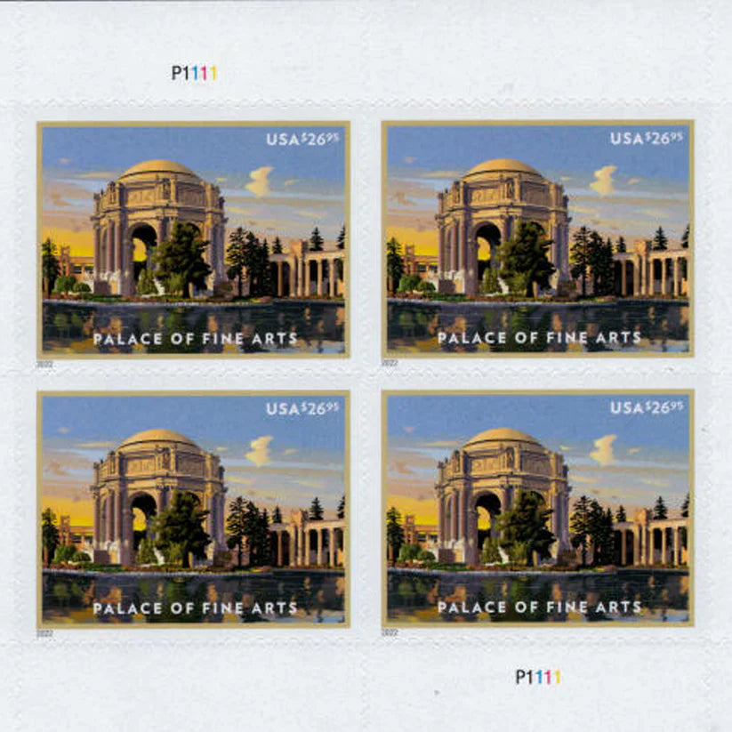 2022 Palace of Fine Arts Express Priority Stamps