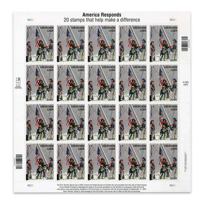 2001 US America Responds First Class Forever Stamps