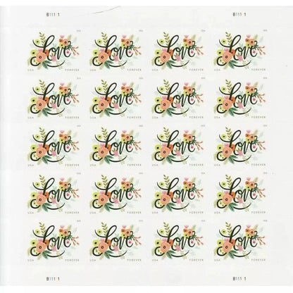 Love Flourishes Forever First Class Postage Stamps